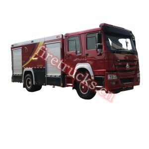 4x2 260HP WEICHAI engine fire tender shows on firetrucks.cn