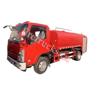 ISUZU water fire tender 4x2 also called water delivery tank shows on firetrucks.cn