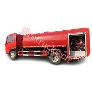 ISUZU water sprayer fire pumper shows on firetrucks.cn