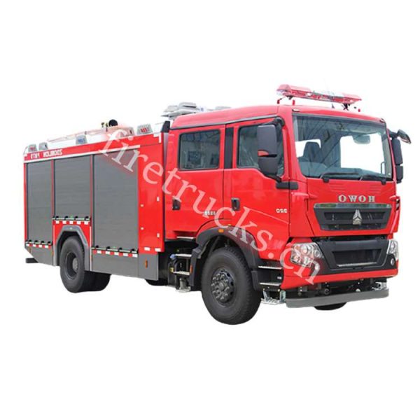 HOwo t7 fire trucks shows on firetrucks.cn