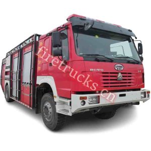 forest HOWO fire tender shows on firetrucks.cn